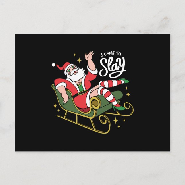 Carte Postale Drag Queen Père Noël (Devant)