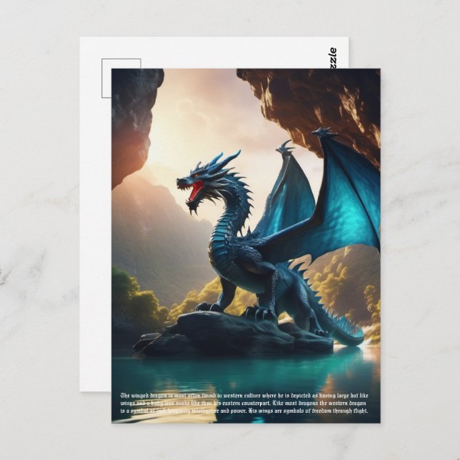 Carte Postale Dragon (Devant / Derrière)