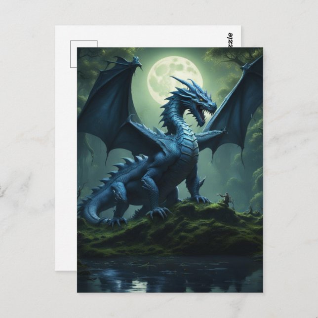 Carte Postale Dragon (Devant / Derrière)