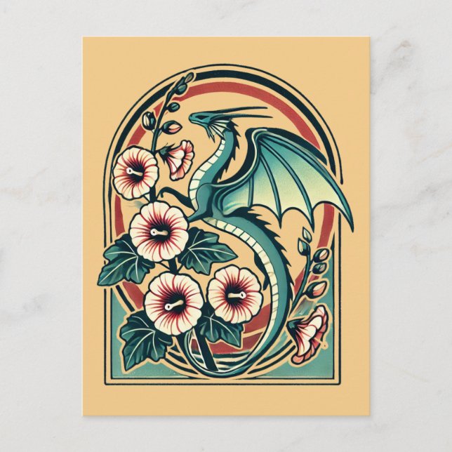 Carte Postale Dragon Ancien (Devant)