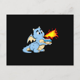 Carte Postale DRAGON ANNIVERSAIRE 10 10e anniversaire Boy Cute D