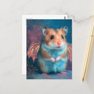 Carte Postale Dragon de hamster mand