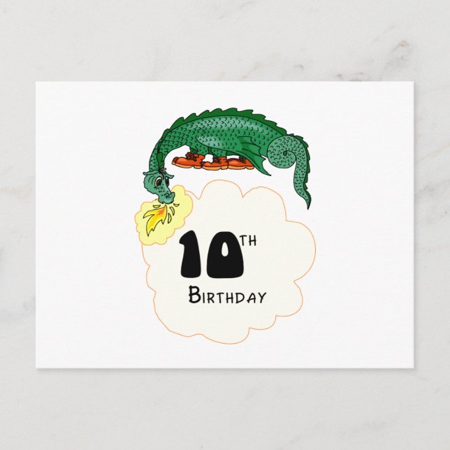 Carte Postale Dragon du 10e anniversaire (Devant)