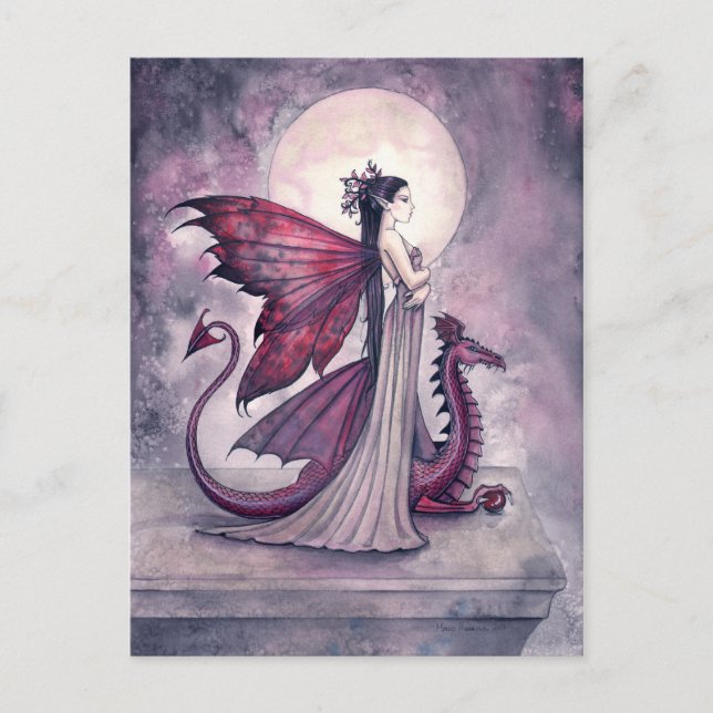 Carte postale Dragon Fairy Crimson Twilight (Devant)