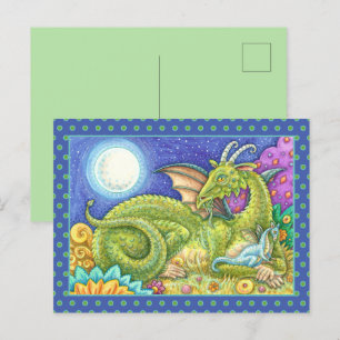 CARTE POSTALE DRAGON FAMILLE PROCHAINE GÉNÉRATION, IMAGINAIRE WH