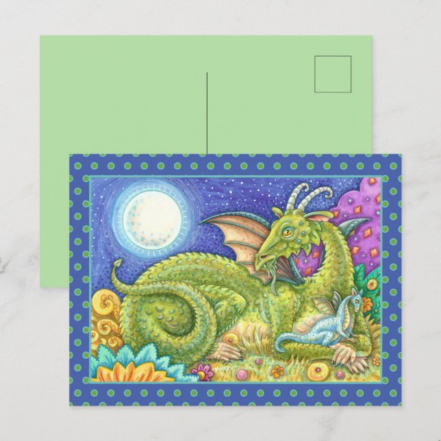 CARTE POSTALE DRAGON FAMILLE PROCHAINE GÉNÉRATION, IMAGINAIRE WH (Devant / Derrière)