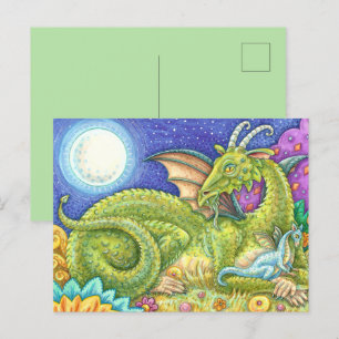 CARTE POSTALE DRAGON FAMILLE PROCHAINE GÉNÉRATION, IMAGINAIRE WH