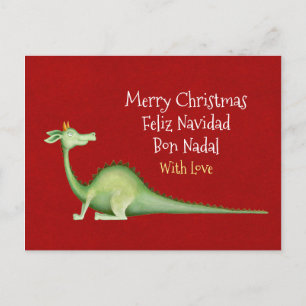 Carte Postale Dragon ・ Feliz navidad ・ Bon anal ・ Noël