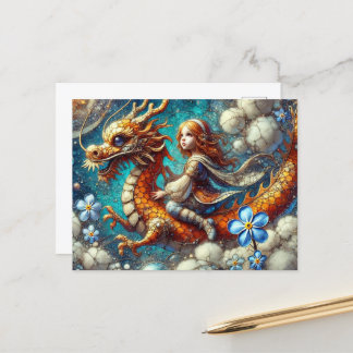 Carte Postale Dragon Girl