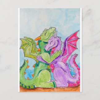 Carte Postale Dragon Hug