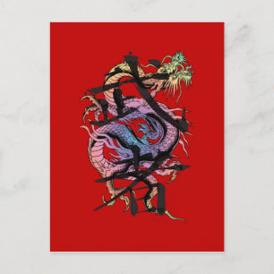 Carte Postale Dragon japonais