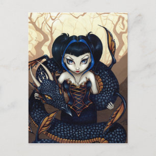 Carte postale "Dragon noir"