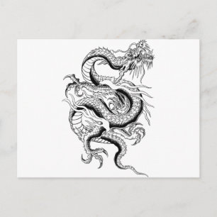 Carte Postale Dragon oriental