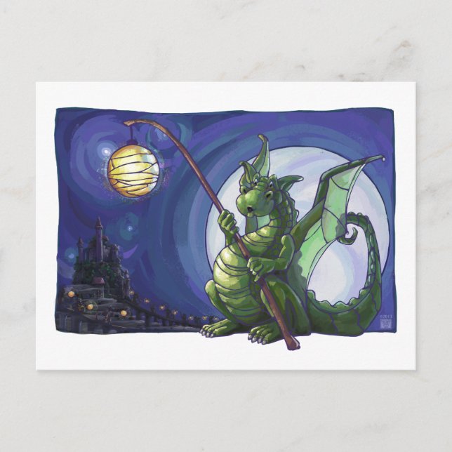 Carte Postale Dragon Watch Art (Devant)
