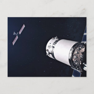Carte Postale Dragon Xl Spacecraft S'Approche D'Une Passerelle L