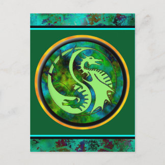 Carte Postale Dragon Yin Yang