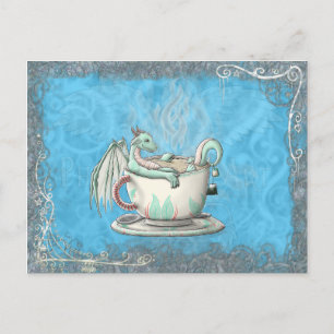 Carte Postale Dragons de la Coupe de Thé : menthe poivrée