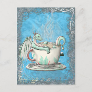 Carte Postale Dragons de Tasse À Thé : Menthe poivrée