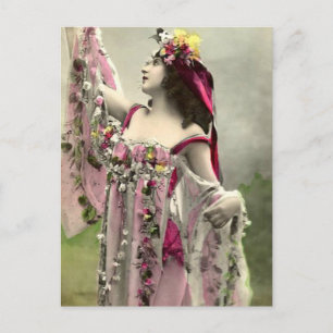 Carte Postale Dramatique en fleurs