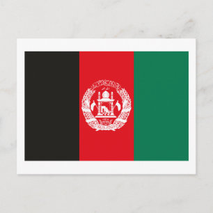 Carte postale Drapeau Afghanistan