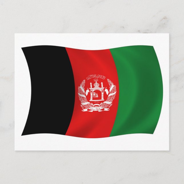 Carte postale drapeau Afghanistan (Devant)