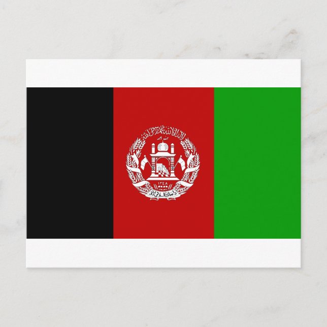 Carte postale drapeau Afghanistan (Devant)