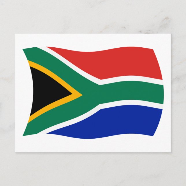 Carte postale Drapeau Afrique du Sud (Devant)