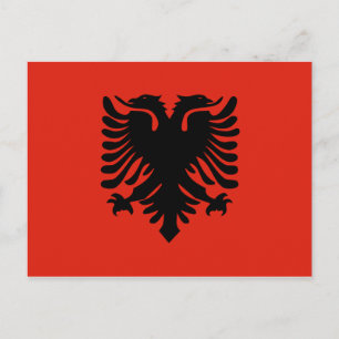 Carte Postale Drapeau Albanie