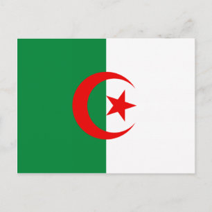 Carte Postale Drapeau algérien