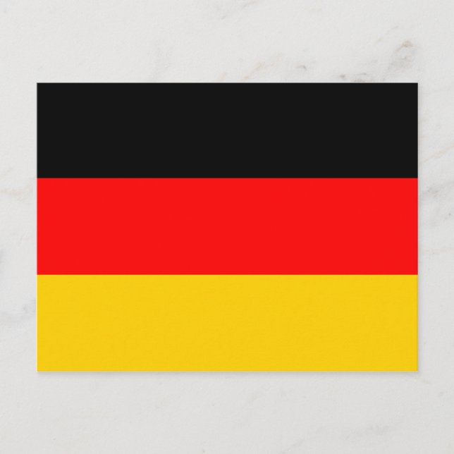 Carte Postale Drapeau Allemagne (Devant)