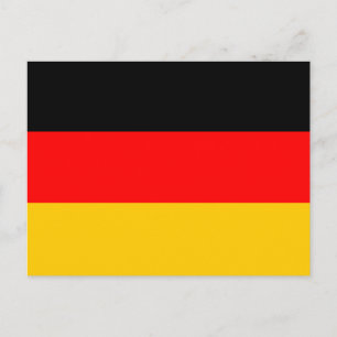 Carte postale drapeau allemand