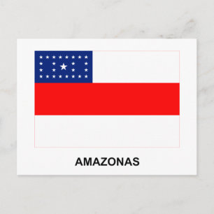 Carte Postale Drapeau Amazonas, Brésil