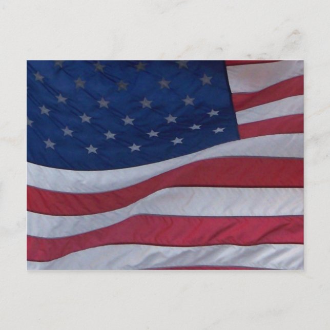 Carte Postale Drapeau américain (Devant)