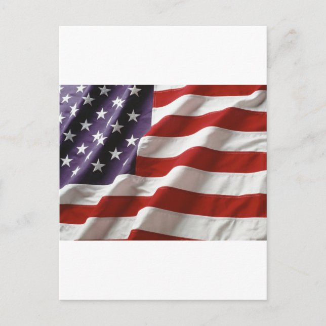 Carte Postale Drapeau américain (Devant)