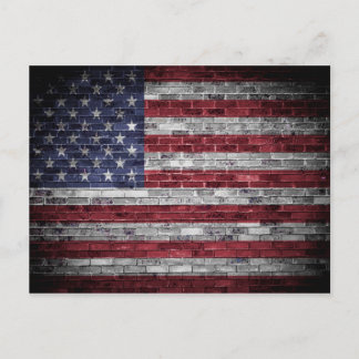 Carte Postale Drapeau américain.
