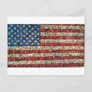 Carte Postale drapeau américain