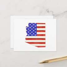 Drapeau américain de l'Arizona en forme de patriot