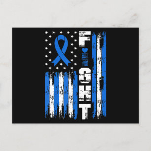 Carte Postale Drapeau américain Fight Ataxia Awareness Patriotic
