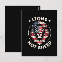 Drapeau américain, lions pas moutons
