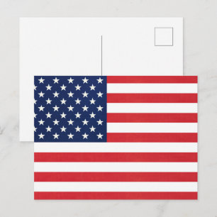 Carte Postale Drapeau américain patriotique personnalisé