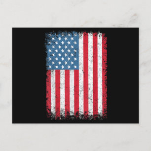 Carte Postale Drapeau Américain Patriotique Pour Hommes Femmes E