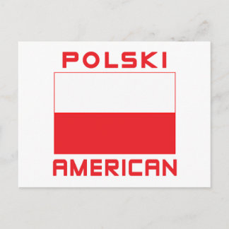 Carte Postale Drapeau américain Polski