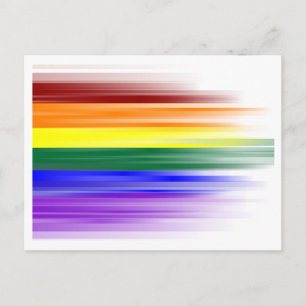 Carte postale drapeau arc-en-ciel