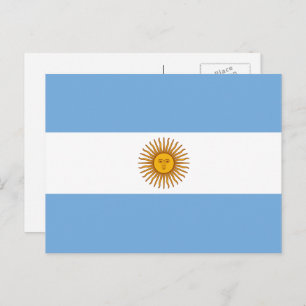 Carte Postale Drapeau argentin, Drapeau argentin