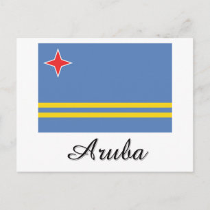 Carte Postale Drapeau Aruba