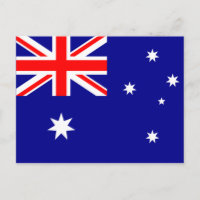 Carte postale drapeau Australie
