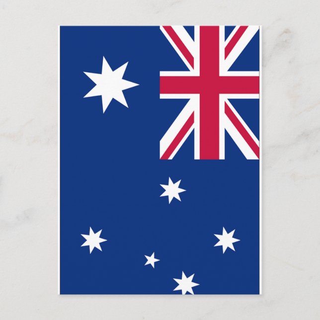 Carte Postale Drapeau Australie (Devant)
