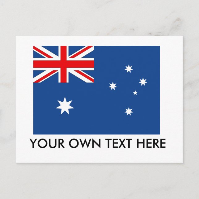 Carte Postale Drapeau Australie (Devant)