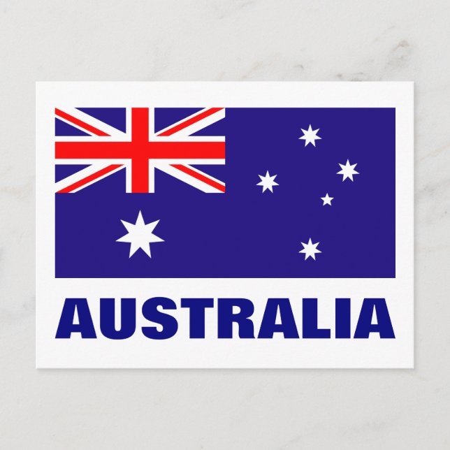 Carte Postale Drapeau australien (Devant)