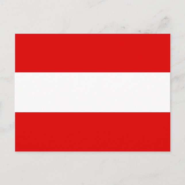 Carte Postale Drapeau Autriche (Devant)